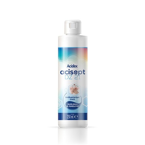 Acidex Acisept DZ 21 GEL %70 Hijyenik El Temizleyici 250 ml PE Şişe FlipTop kapak