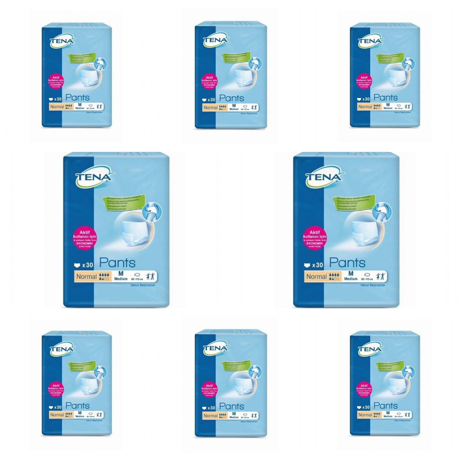 Tena Pants Külot Yetişkin Hasta Bezi Medium 30'lu Paket 8'li