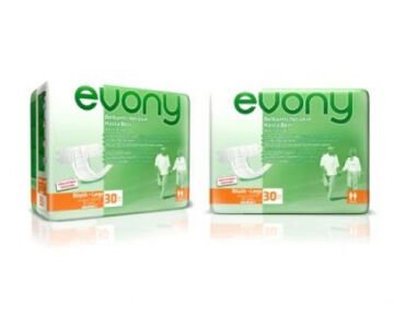 Evony Belbantlı Yetişkin Hasta Bezi Large 30'lu Paket 2'li