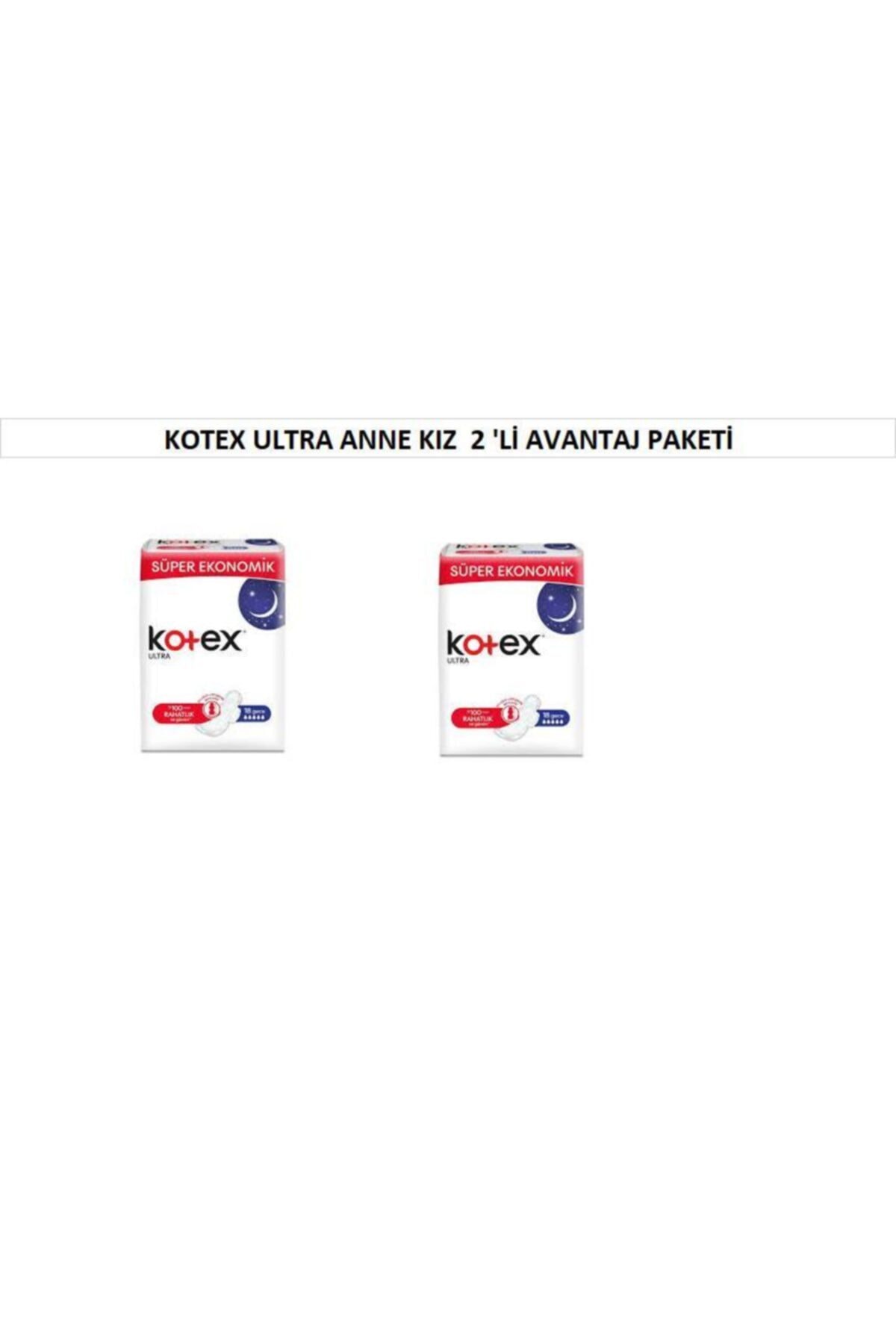 Kotex Ultra Gece 18'li 2 Kutu