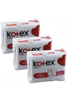 Kotex Ultra Uzun Pamuksu Yüzey 7'li 3 Kutu