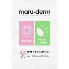 Maruderm Kepeğe Karşı Etkili Sülfatız Şampuan Normal Yağlı Saçlar Sülfatsız Tuzsuz Vegan 400 ml