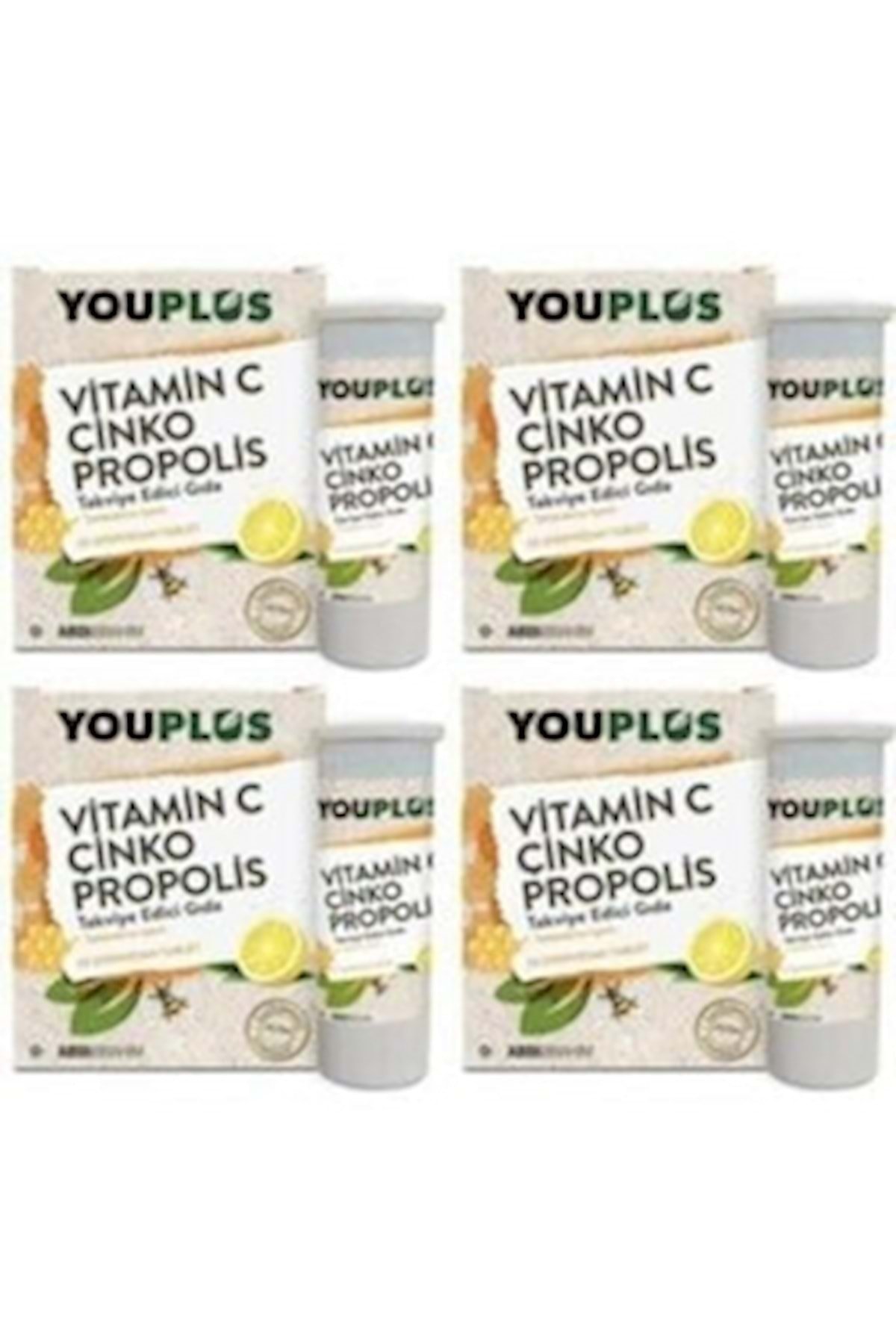 Youplus Vitamin C Çinko Propolis 20 Efervesan Tablet 4 Kutu