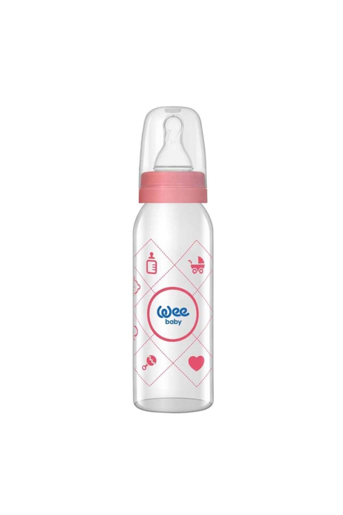 Wee Baby Cam Biberon 250 ml - Pembe 876