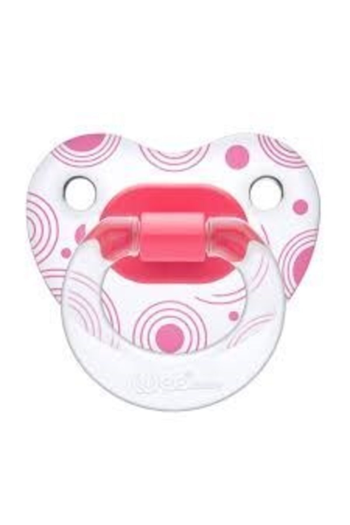 Wee Baby Yalancı Emzik Desenli Silikon Damaklı No: 1 - Pembe 833