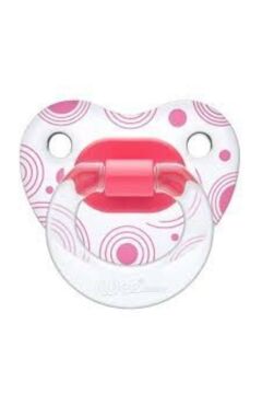 Wee Baby Yalancı Emzik Desenli Silikon Damaklı No: 1 - Pembe 833