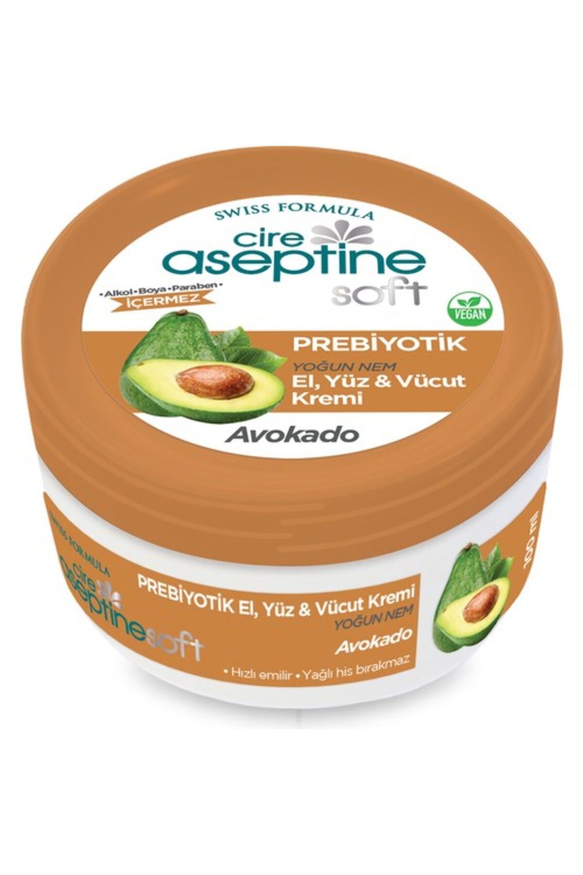 Cire Aseptine Soft Prebiyotik Avokado Krem 100 ml