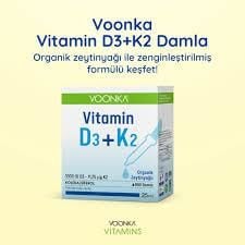 Voonka Vitamin D3+K2 Damla 25 ml