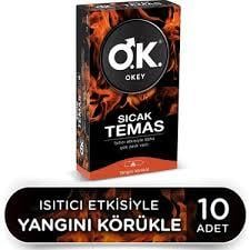 Okey Prezervatif Sıcak Temas 10 lu