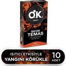 Okey Prezervatif Sıcak Temas 10 lu
