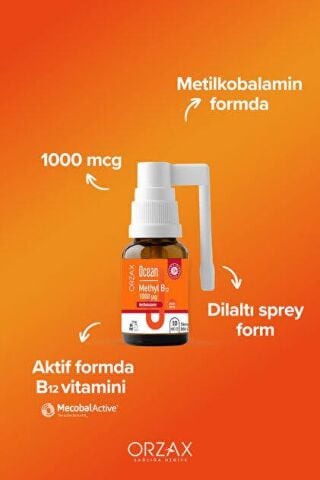Ocean Methyl B12 Sprey 1000 mg 10 ml