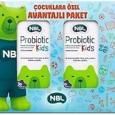 Nbl Probiotic Kids Avantajlı Paket 2'li - 30+30 Çiğneme Tableti