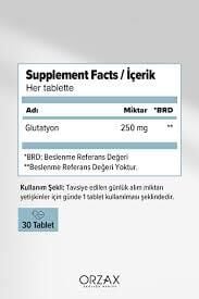 Ocean L-Glutatyon 250 mg 30 Tablet