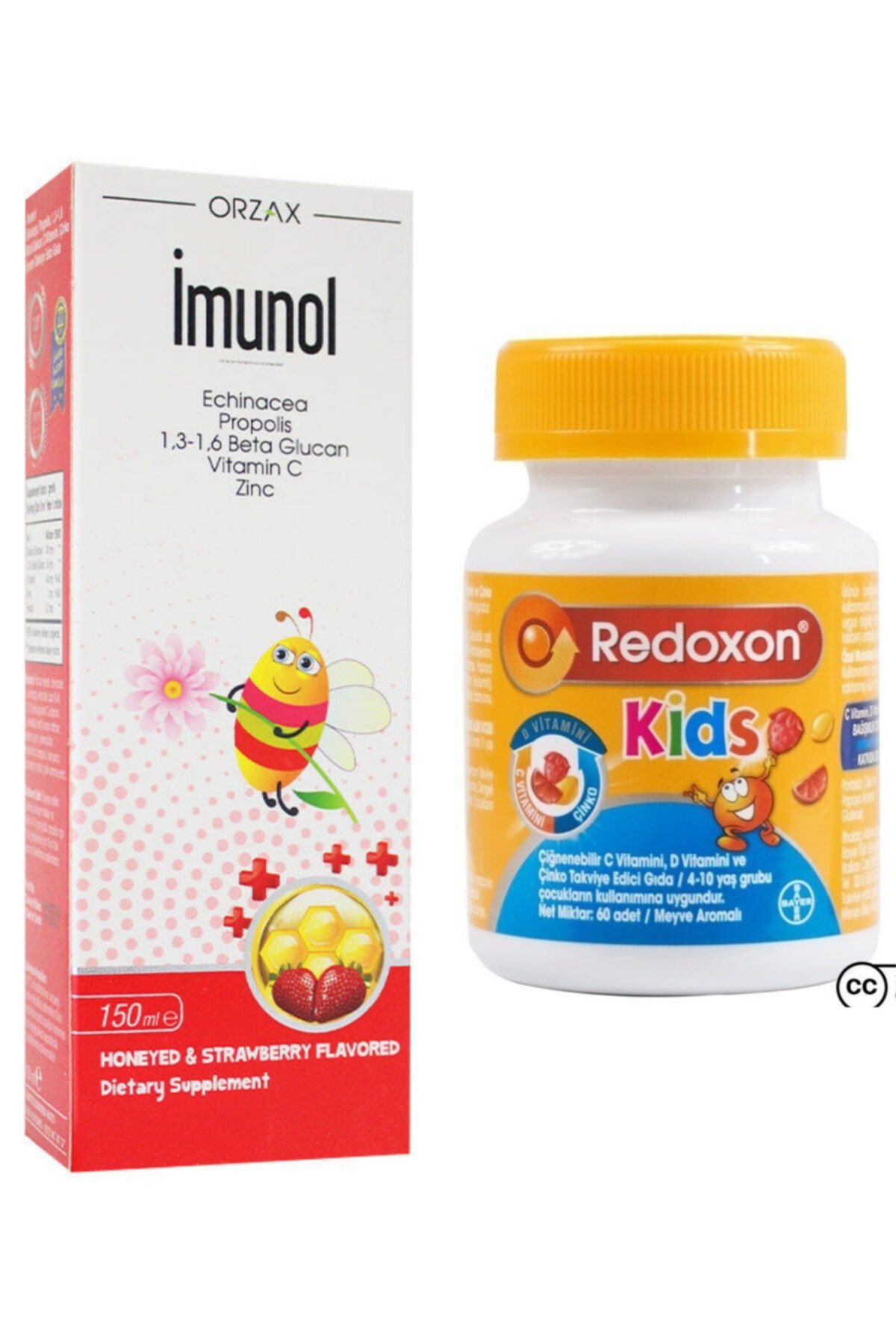 Ocean İmunol Şurup 150 ml + Redoxon Kids 60 Çiğneme Tablet