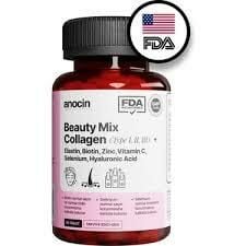 Anocin Beauty Mix Collagen Tip I-II-III Elastin Biotin Zinc Selenyum Hyaluronic Kolajen 30 Tablet