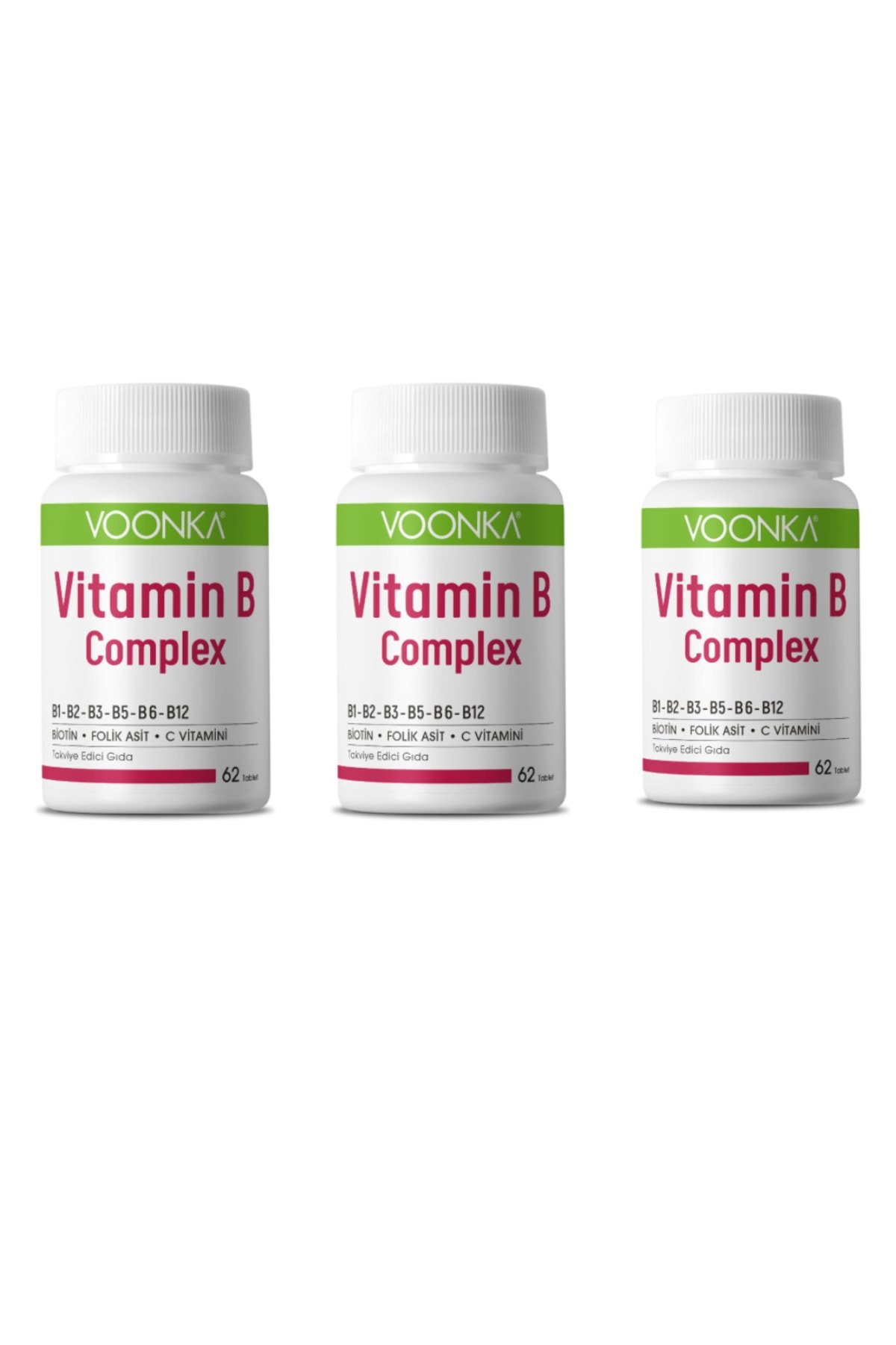 Voonka Vitamin B Complex 62 Tablet 3 Kutu