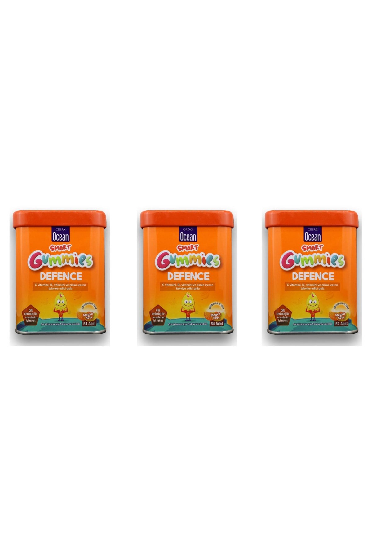 Ocean Smart Gummies Defence 64'lü 3 Kutu