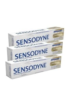 Sensodyne Tam Koruma ve Beyazlatıcı Diş Macunu 50 ml 3 Kutu