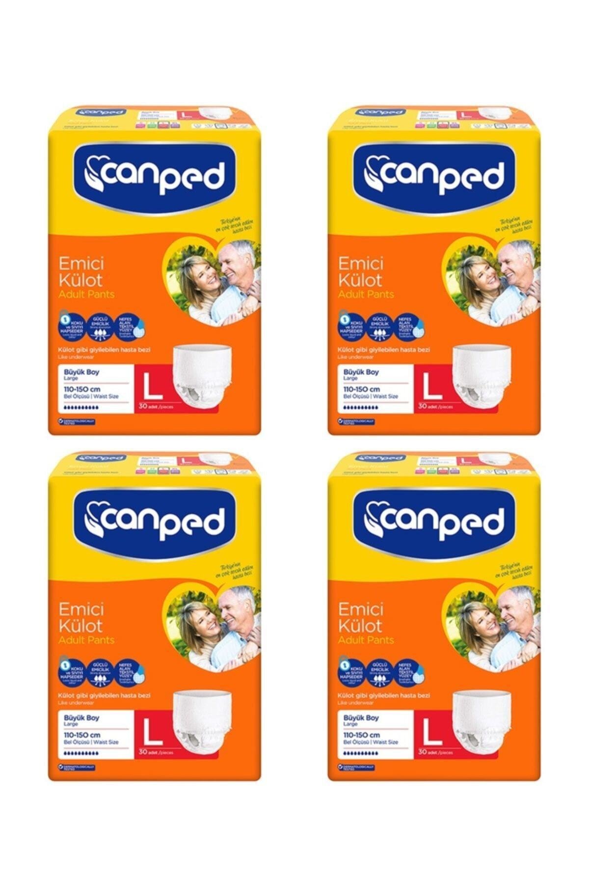Canped Emici Külot Large 30'lu Paket 4'Lü
