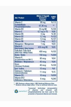 Medicago Liposomal Multivitamin 30 Kapsül