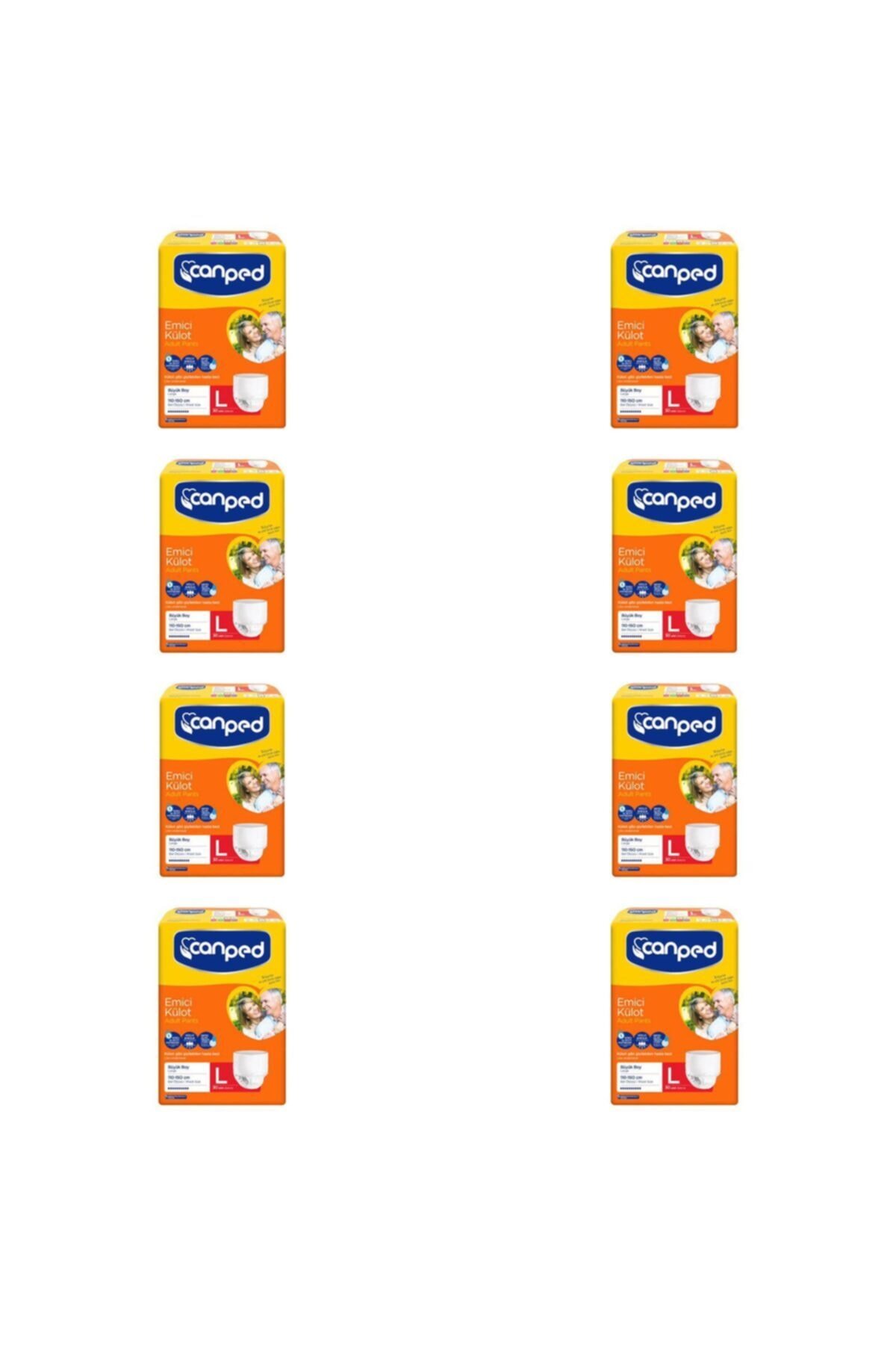 Canped Emici Külot Large 30'lu Paket 8'Li