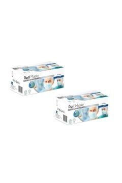 Roll 3 Katlı Cerrahi Maske Telli 50'li 2 Kutu