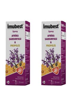 İmubest Afrika Sardunyası Propolis Sprey Alkolsüz 30 ml 2 Kutu