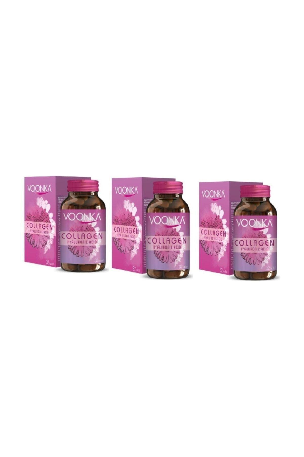 Voonka Collagen Hyaluronic Acid 32 Tablet 3 Kutu