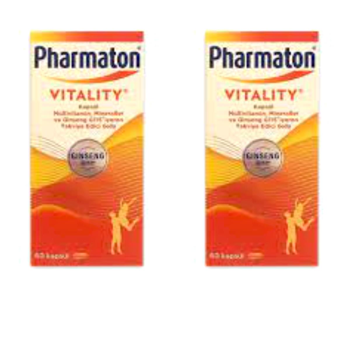 Pharmaton Vitality 60 Kapsül 2 Kutu