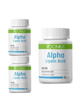 Voonka Alpha Lıpoic Acid 600 mg 32 Kapsül 3 Kutu