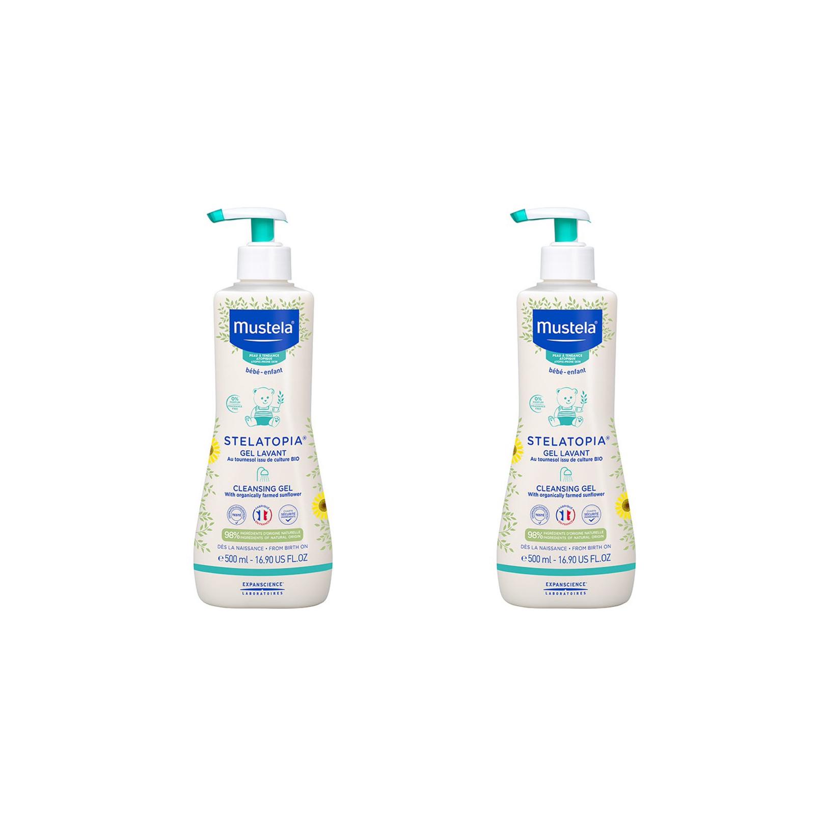 Mustela Stelatopia Cleansing Gel 500 ml 2 Kutu