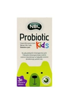 NBL Probiotic Kids 30 Çiğneme Tableti 2 Kutu