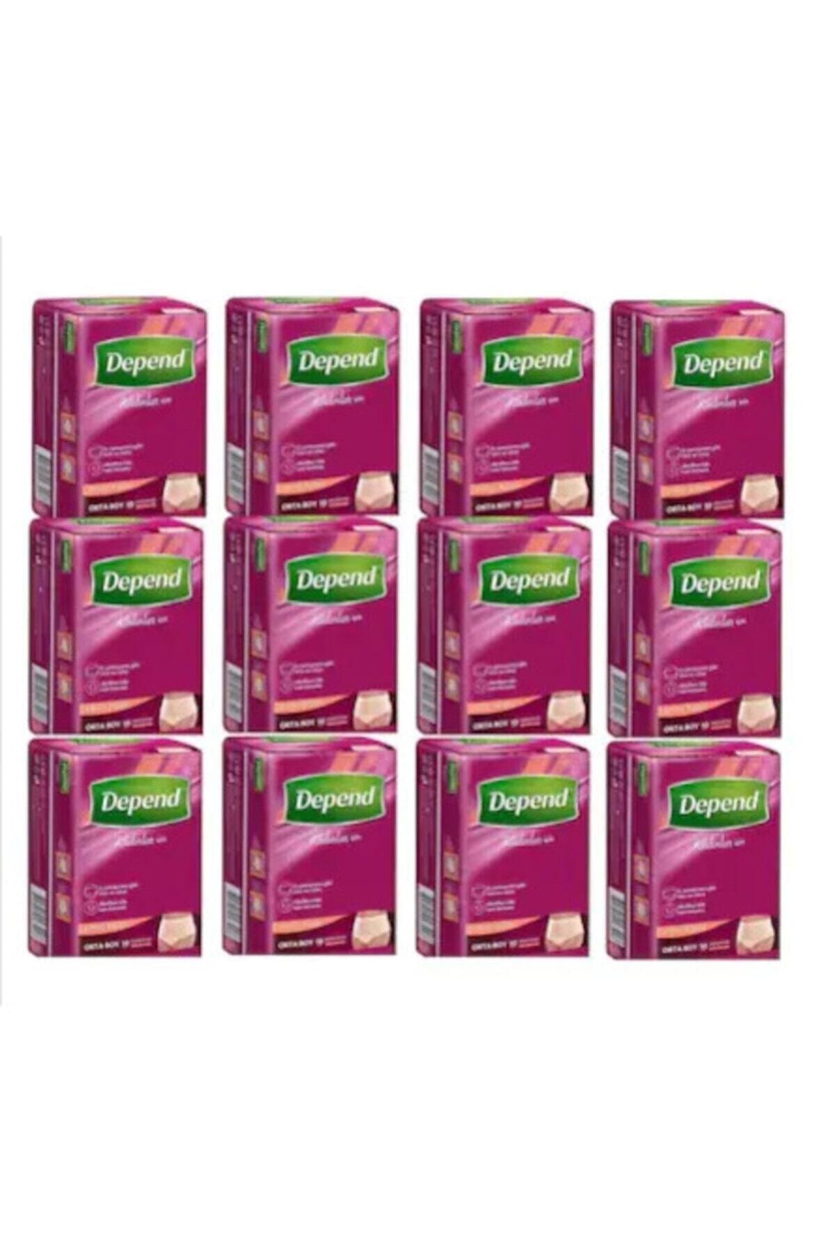 Depend Emici Külot Kadın Orta 30'lu Paket 4'Lü