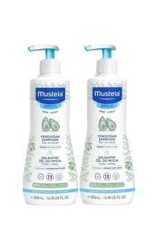 Mustela Gentle Cleansing Gel Yenidoğan Şampuan 500 ml 2 Kutu