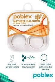 Poblex Naturel Balmumu Kulak Tıkacı 2'li