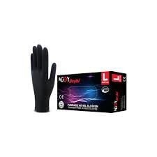 Beybi Njoy Nitril Eldiven Pudrasız Siyah Large 100'lü