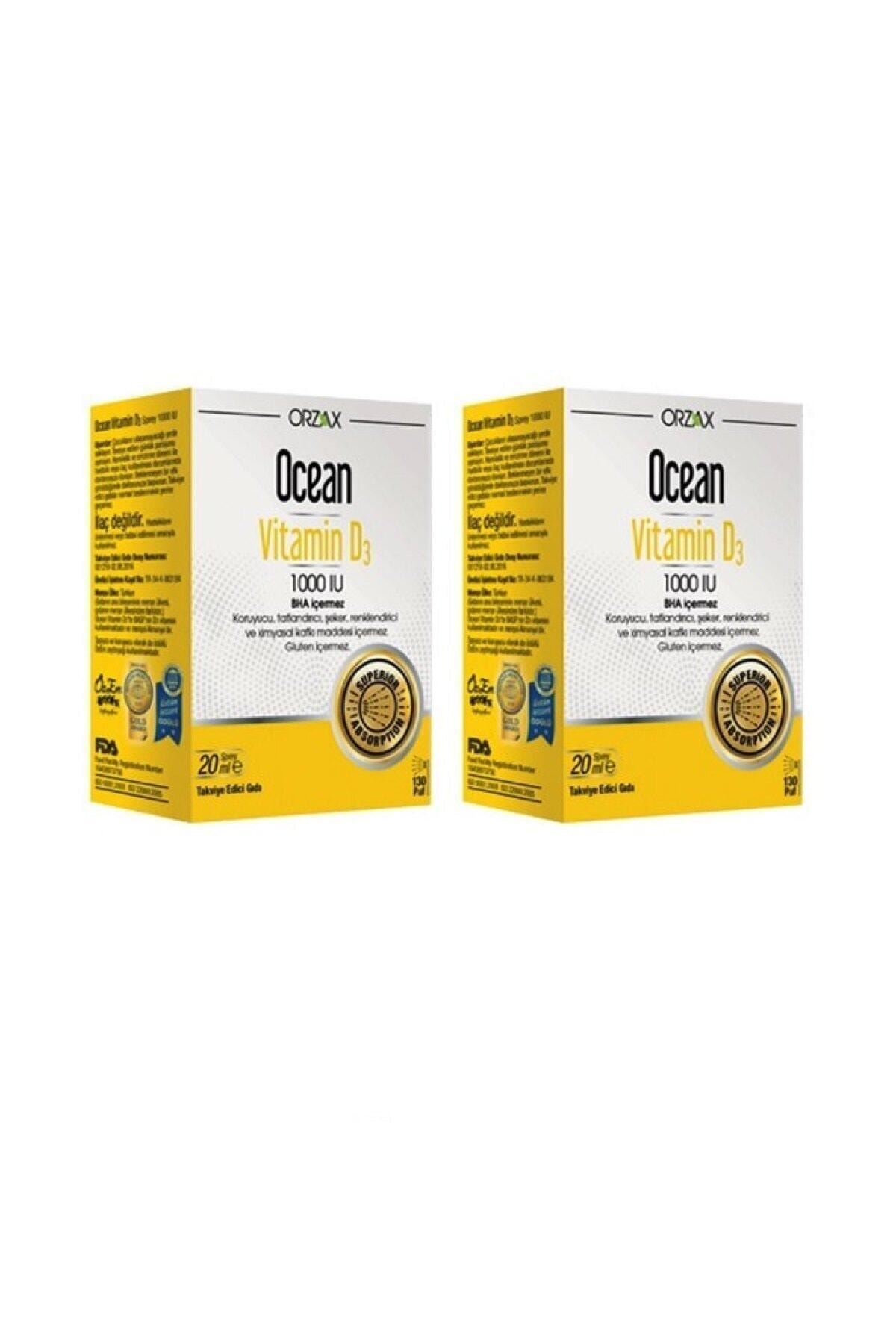 Ocean Vitamin D3 1000 IU Oral Sprey 20 ml 2 Kutu
