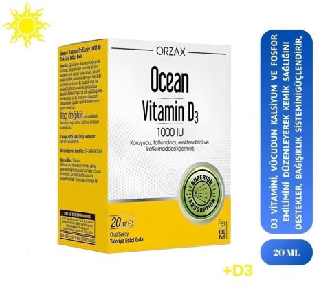Ocean Vitamin D3 1000 IU Oral Sprey 20 ml
