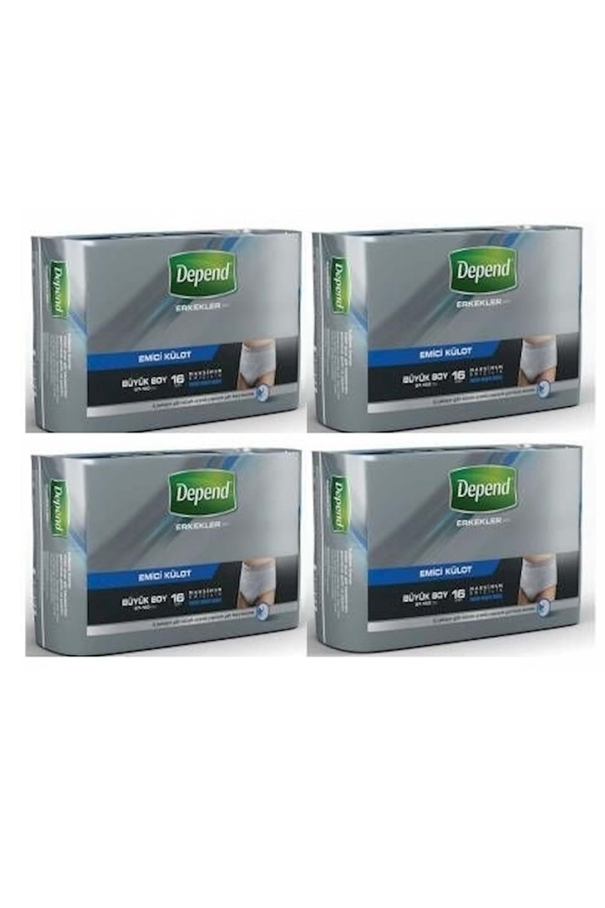 Depend Emici Külot Erkek Büyük 8'li Paket 8'Li