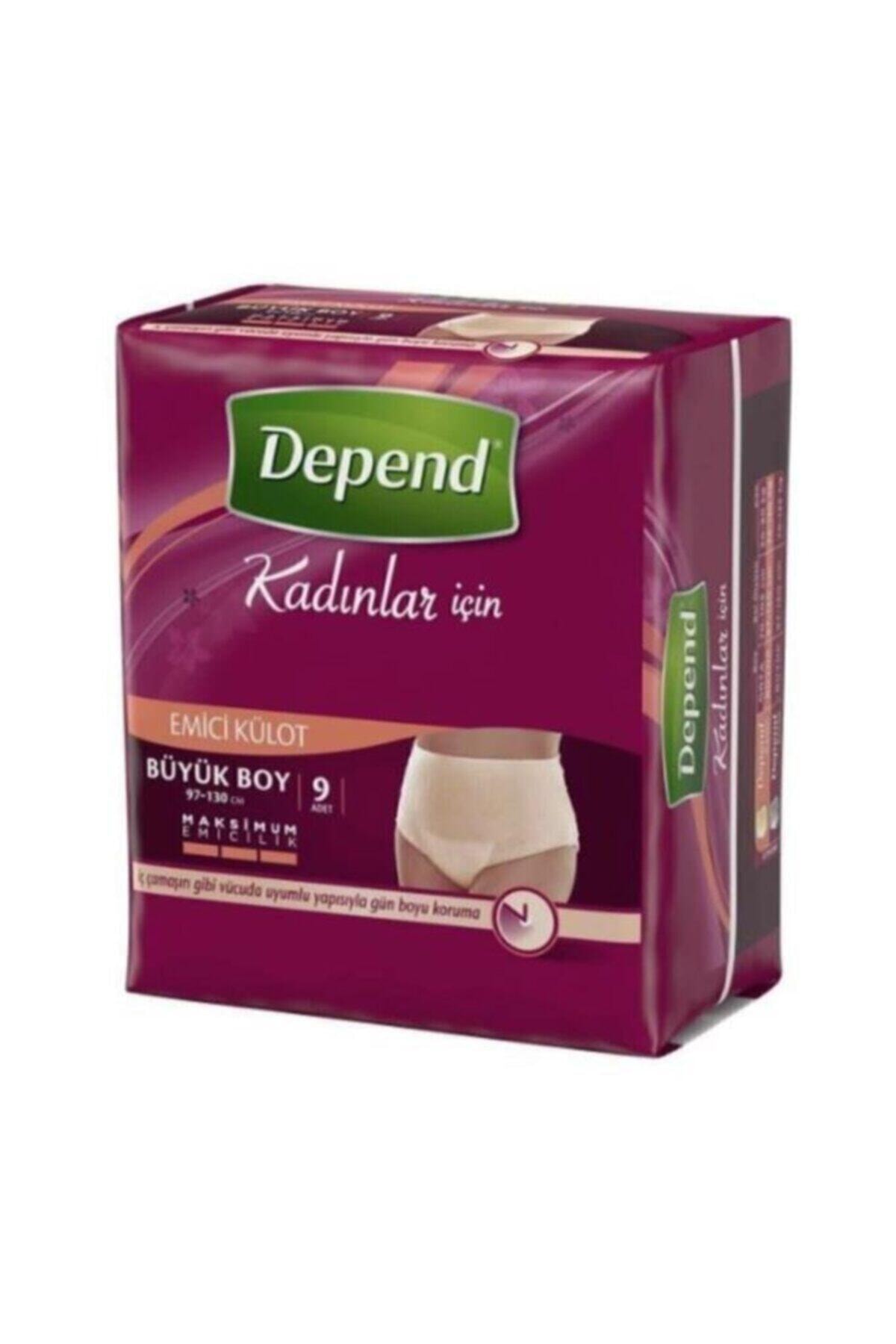 Depend Emici Külot Büyük Boy Kadın 9'lu