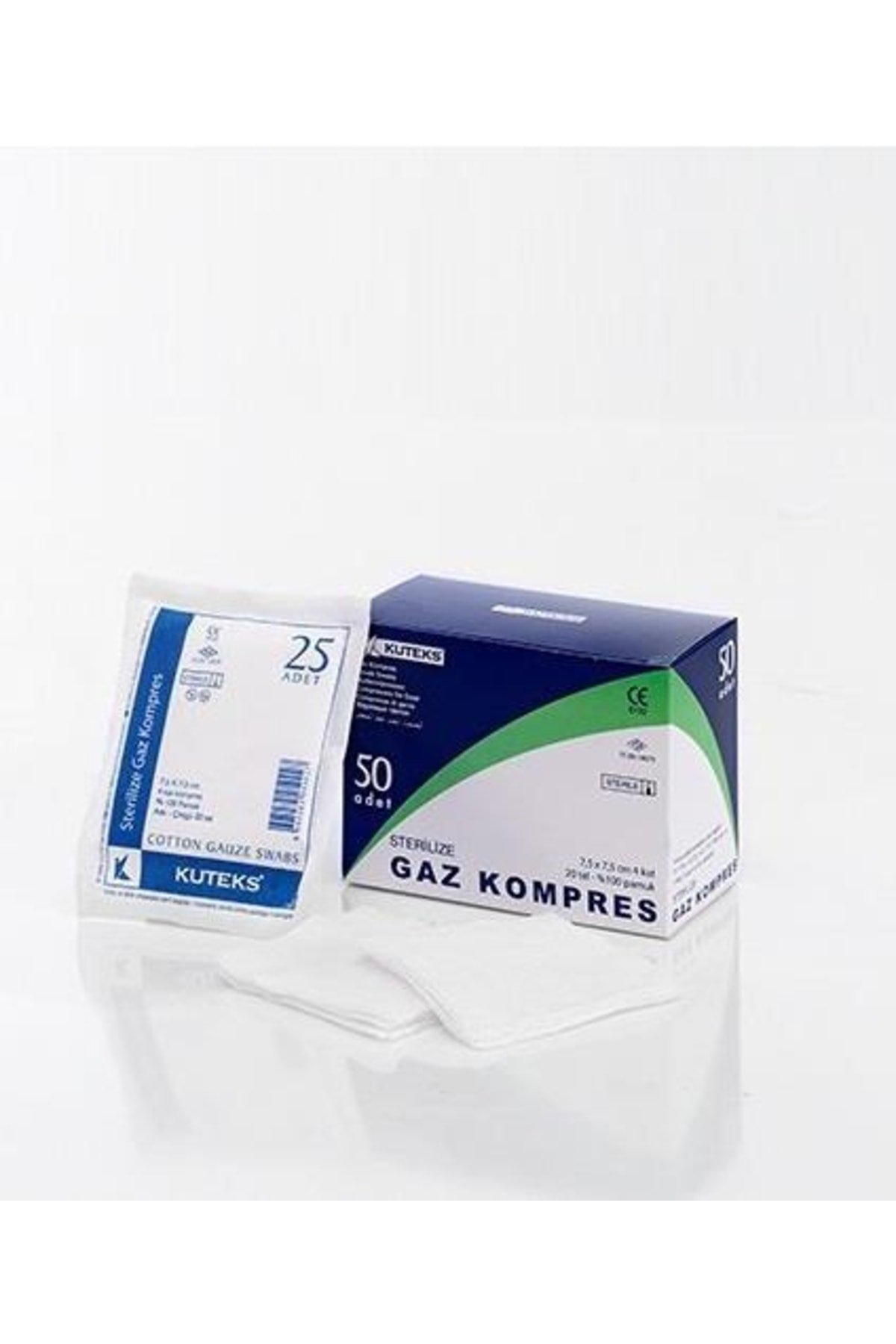 Kuteks Gaz Kompres 7,5 x 7,5cm 50'li