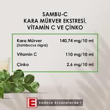Venatura Sambu-C Karamürver Vitamin C ve Çinko İçerikli Solüsyon 150 ml