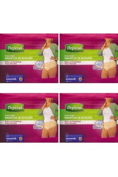 Depend Emici Külot Büyük Boy Kadın 16'lı Paket 4'lü