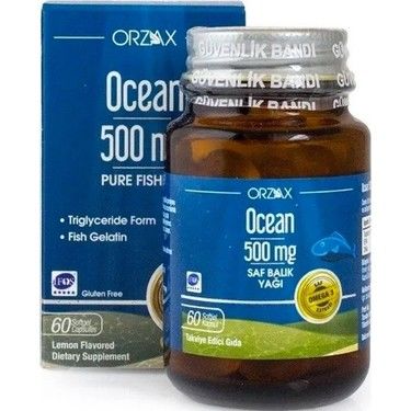 Ocean Omega 3 Balık Yağı 500 mg 60 Kapsül