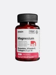 Anocin Magnezyum X4 Complex CitrateTaurate Bisglycinate Malate Bromelain Hyaluronik Asit D+ B12 + B6 30 Tablet