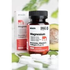 Anocin Magnezyum X4 Complex CitrateTaurate Bisglycinate Malate Bromelain Hyaluronik Asit D+ B12 + B6 30 Tablet