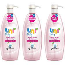 Uni Baby Boyasız Şampuan Kolay Tarama 700 ml 3 Kutu