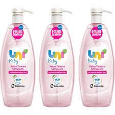 Uni Baby Boyasız Şampuan Kolay Tarama 700 ml 3 Kutu