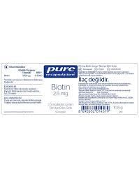 Pure Encapsulations Biotin 2,5 mg 60 Kapsül