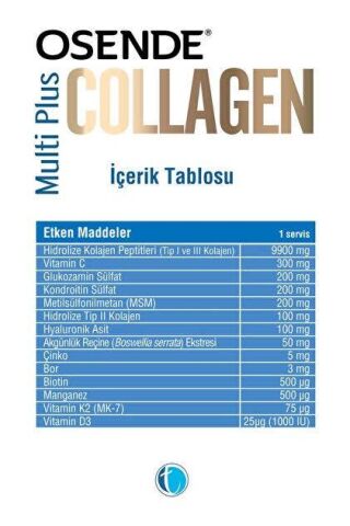 Osende Multi Plus Collagen Powder 10,000 mg 30 Servis